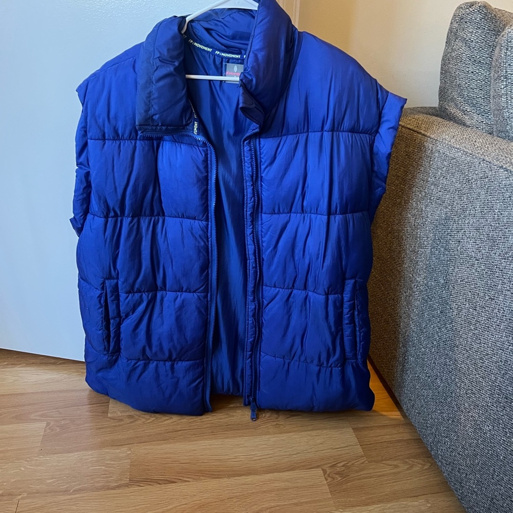 Free People Women’s Blue Puffer Vest